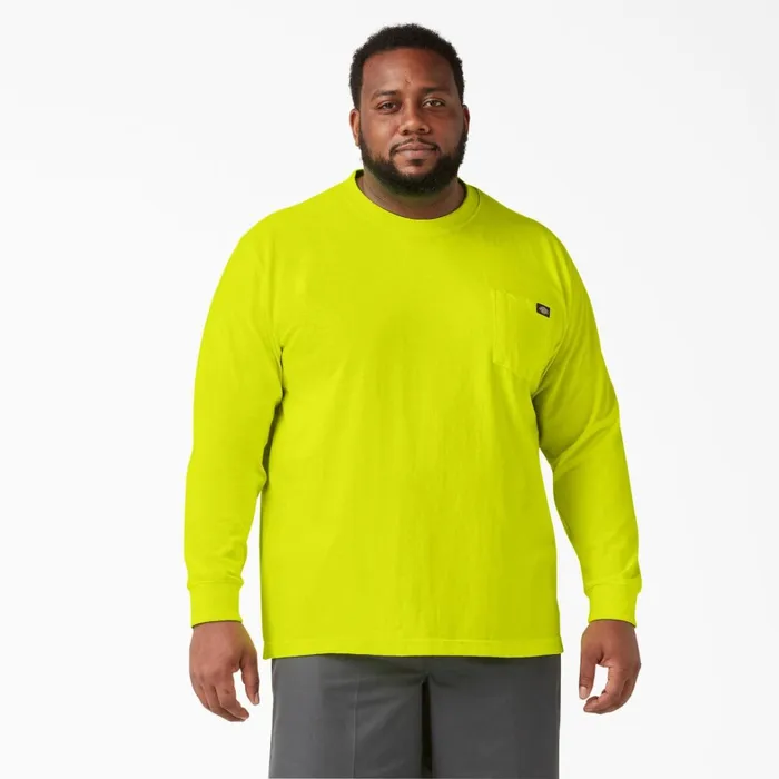 Dickies Long Sleeve Work Shirts Heavyweight Neon Long Sleeve Pocket TShirt Bright Yellow Bright Yellow bwd 8211 Men Dickies Long Sleeve Work Shirts Heavyweight Neon Long Sleeve Pocket TShirt Bright Yellow Bright Yellow bwd 8211 Men