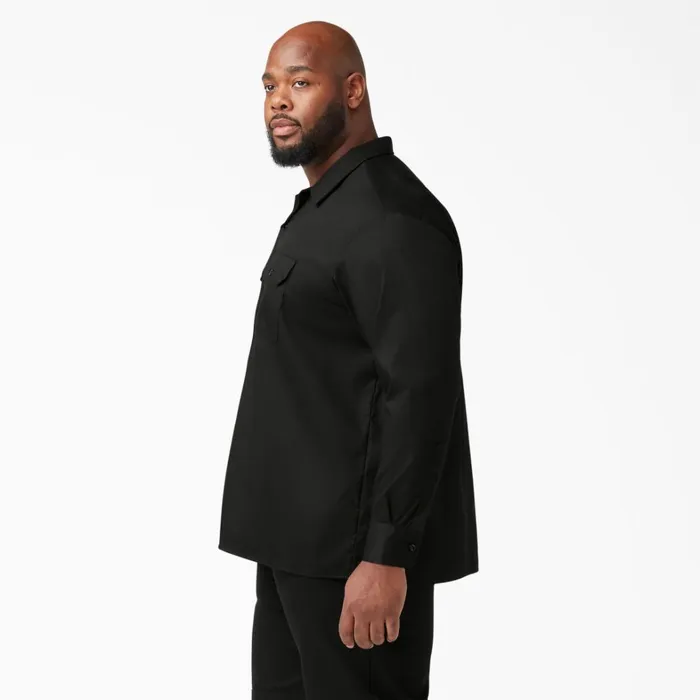 Dickies Long Sleeve Work Shirts Relaxed Fit Long Sleeve Work Shirt Black Black bk 8211 Men Dickies Long Sleeve Work Shirts Relaxed Fit Long Sleeve Work Shirt Black Black bk 8211 Men