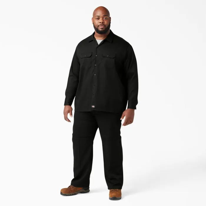 Dickies Long Sleeve Work Shirts Relaxed Fit Long Sleeve Work Shirt Black Black bk 8211 Men Dickies Long Sleeve Work Shirts Relaxed Fit Long Sleeve Work Shirt Black Black bk 8211 Men