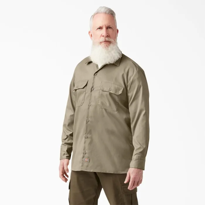 Dickies Long Sleeve Work Shirts Relaxed Fit Long Sleeve Work Shirt Desert Sand Desert Sand ds 8211 Men Dickies Long Sleeve Work Shirts Relaxed Fit Long Sleeve Work Shirt Desert Sand Desert Sand ds 8211 Men