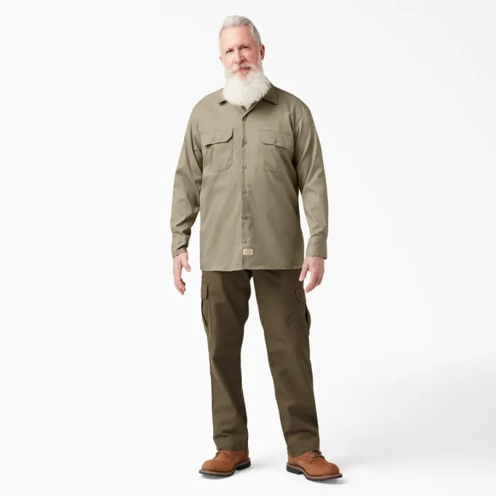 Dickies Long Sleeve Work Shirts Relaxed Fit Long Sleeve Work Shirt Desert Sand Desert Sand ds 8211 Men Dickies Long Sleeve Work Shirts Relaxed Fit Long Sleeve Work Shirt Desert Sand Desert Sand ds 8211 Men