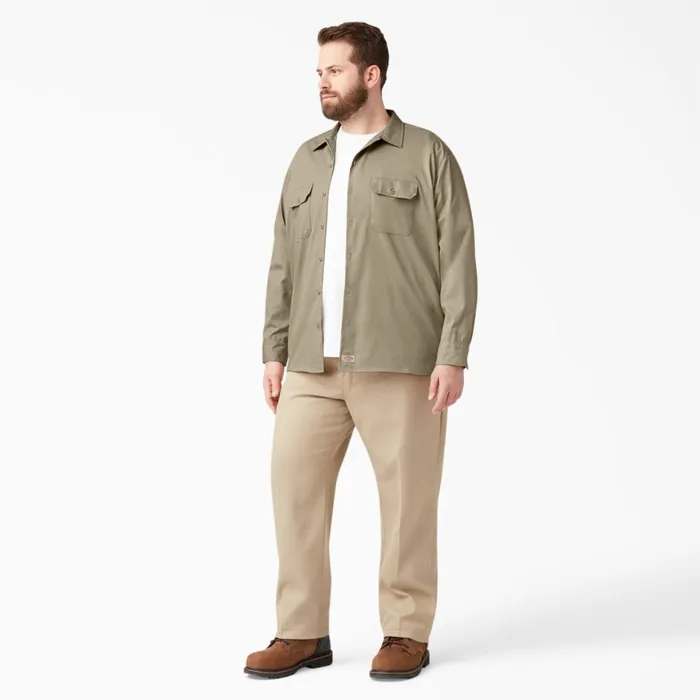 Dickies Long Sleeve Work Shirts Relaxed Fit Long Sleeve Work Shirt Desert Sand Desert Sand ds 8211 Men Dickies Long Sleeve Work Shirts Relaxed Fit Long Sleeve Work Shirt Desert Sand Desert Sand ds 8211 Men