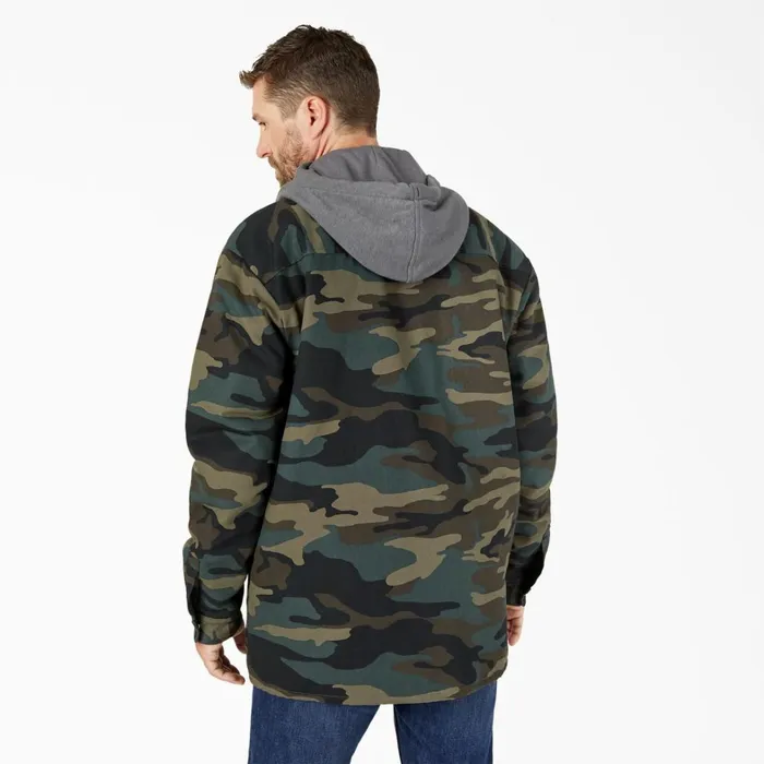 Dickies Outerwear Water Repellent Duck Hooded Shirt Jacket Hunter Green Camo Hunter Green Camo hrc 8211 Men Dickies Outerwear Water Repellent Duck Hooded Shirt Jacket Hunter Green Camo Hunter Green Camo hrc 8211 Men