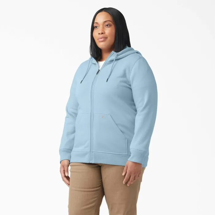 Dickies Outerwear Women039s Plus Heavyweight FullZip Hoodie Clear Blue Clear Blue eu 8211 Women Dickies Outerwear Women039s Plus Heavyweight FullZip Hoodie Clear Blue Clear Blue eu 8211 Women
