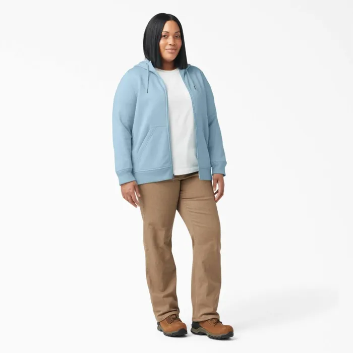 Dickies Outerwear Women039s Plus Heavyweight FullZip Hoodie Clear Blue Clear Blue eu 8211 Women Dickies Outerwear Women039s Plus Heavyweight FullZip Hoodie Clear Blue Clear Blue eu 8211 Women