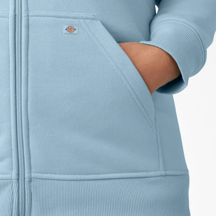 Dickies Outerwear Women039s Plus Heavyweight FullZip Hoodie Clear Blue Clear Blue eu 8211 Women Dickies Outerwear Women039s Plus Heavyweight FullZip Hoodie Clear Blue Clear Blue eu 8211 Women