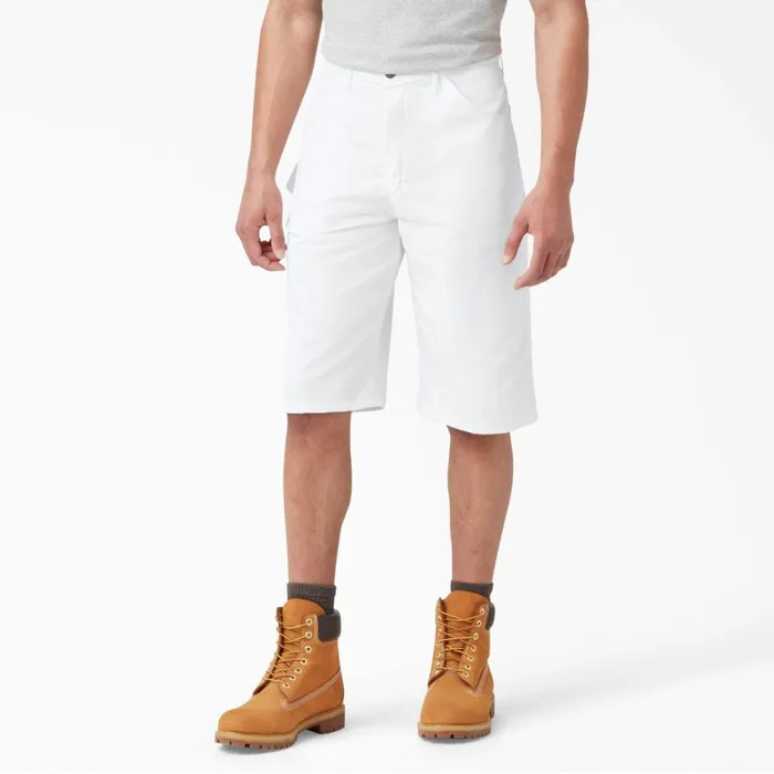 Dickies Painters FLEX Relaxed Fit Utility Painter039s Shorts 13034 White White wh 8211 Men Dickies Painters FLEX Relaxed Fit Utility Painter039s Shorts 13034 White White wh 8211 Men