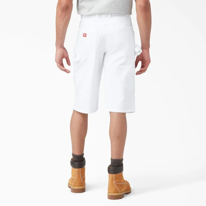 Dickies Painters FLEX Relaxed Fit Utility Painter039s Shorts 13034 White White wh 8211 Men Dickies Painters FLEX Relaxed Fit Utility Painter039s Shorts 13034 White White wh 8211 Men