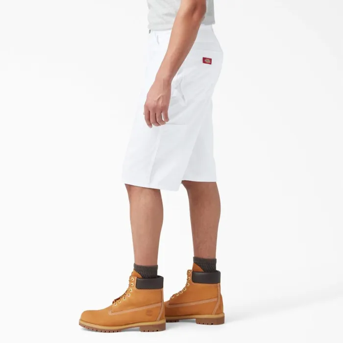 Dickies Painters FLEX Relaxed Fit Utility Painter039s Shorts 13034 White White wh 8211 Men Dickies Painters FLEX Relaxed Fit Utility Painter039s Shorts 13034 White White wh 8211 Men