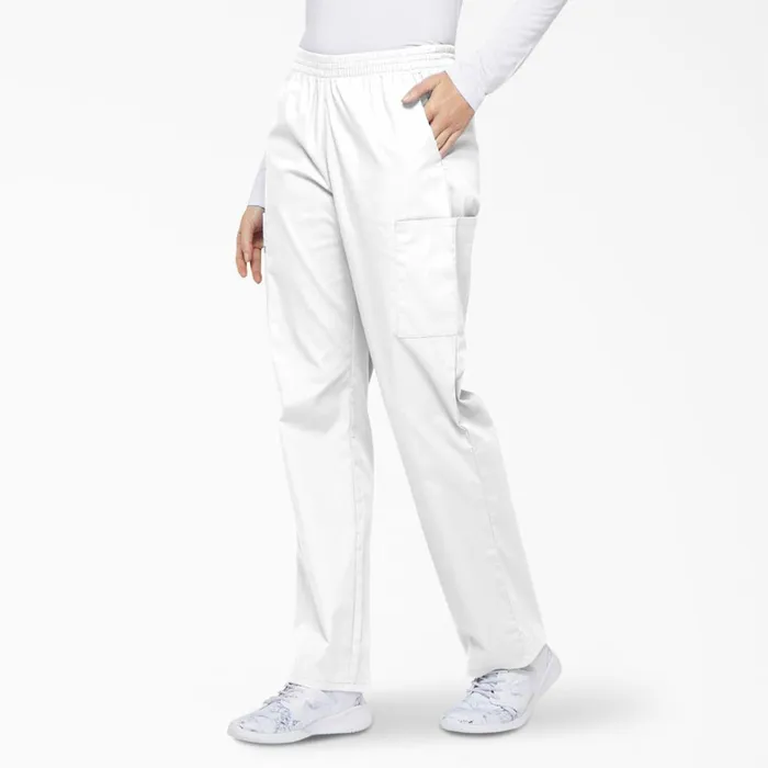 Dickies Scrubs Women039s EDS Signature Tapered Leg Cargo Scrub Pants White White dwh 8211 Women Dickies Scrubs Women039s EDS Signature Tapered Leg Cargo Scrub Pants White White dwh 8211 Women