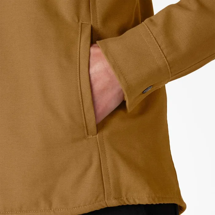 Dickies Shirt Jackets Womens Duck Hooded Shirt Jacket Brown Duck Brown Duck bd 8211 Women Dickies Shirt Jackets Womens Duck Hooded Shirt Jacket Brown Duck Brown Duck bd 8211 Women