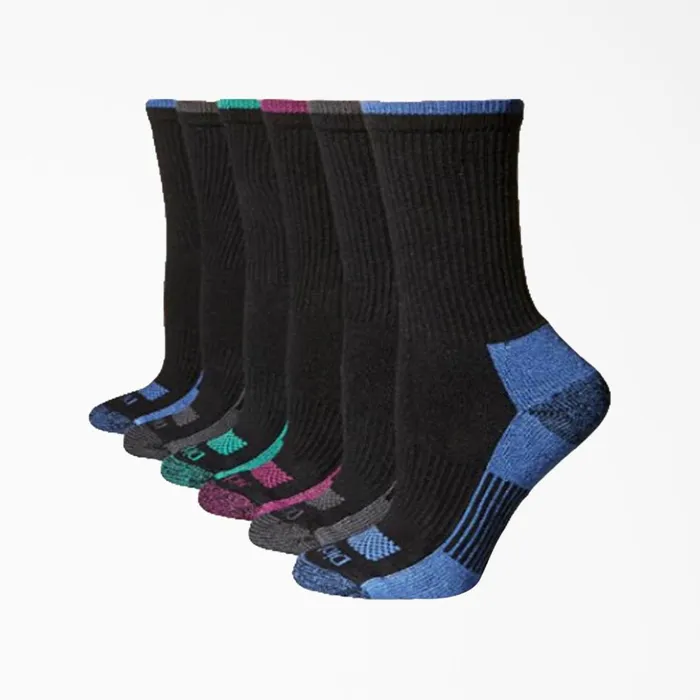 Dickies Socks Women039s Moisture Control Crew Socks Size 69 6Pack Black Black bk 8211 Women Dickies Socks Women039s Moisture Control Crew Socks Size 69 6Pack Black Black bk 8211 Women