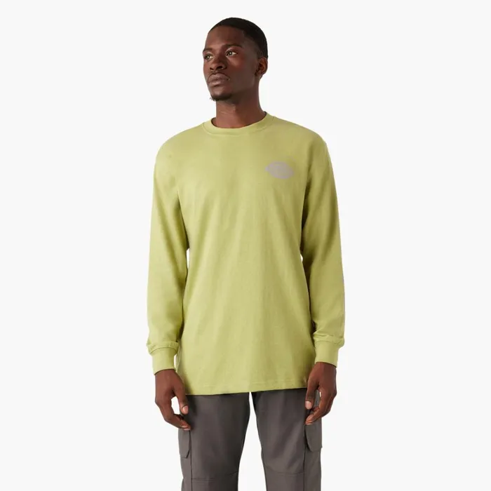 Dickies TShirts Long Sleeve Heavyweight Logo TShirt Fern Heather Fern Heather f2h 8211 Men Dickies TShirts Long Sleeve Heavyweight Logo TShirt Fern Heather Fern Heather f2h 8211 Men