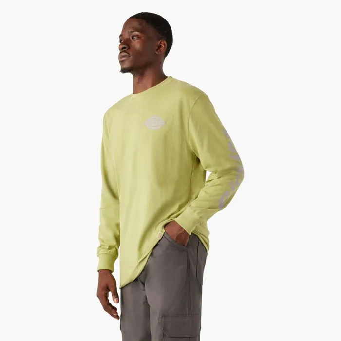 Dickies TShirts Long Sleeve Heavyweight Logo TShirt Fern Heather Fern Heather f2h 8211 Men Dickies TShirts Long Sleeve Heavyweight Logo TShirt Fern Heather Fern Heather f2h 8211 Men