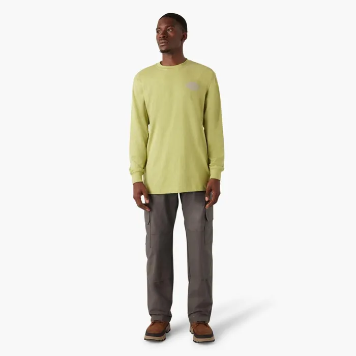 Dickies TShirts Long Sleeve Heavyweight Logo TShirt Fern Heather Fern Heather f2h 8211 Men Dickies TShirts Long Sleeve Heavyweight Logo TShirt Fern Heather Fern Heather f2h 8211 Men