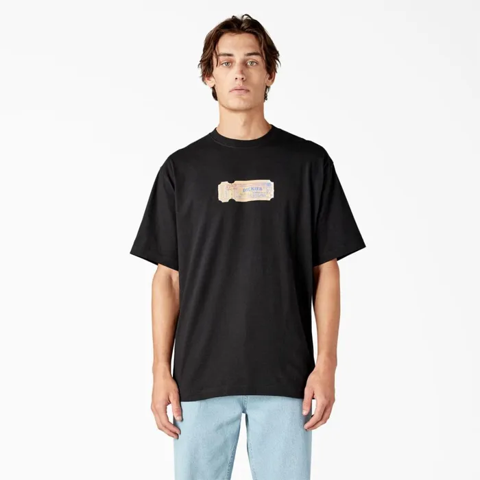 Dickies TShirts Paxico Graphic TShirt Black Black kbk 8211 Men