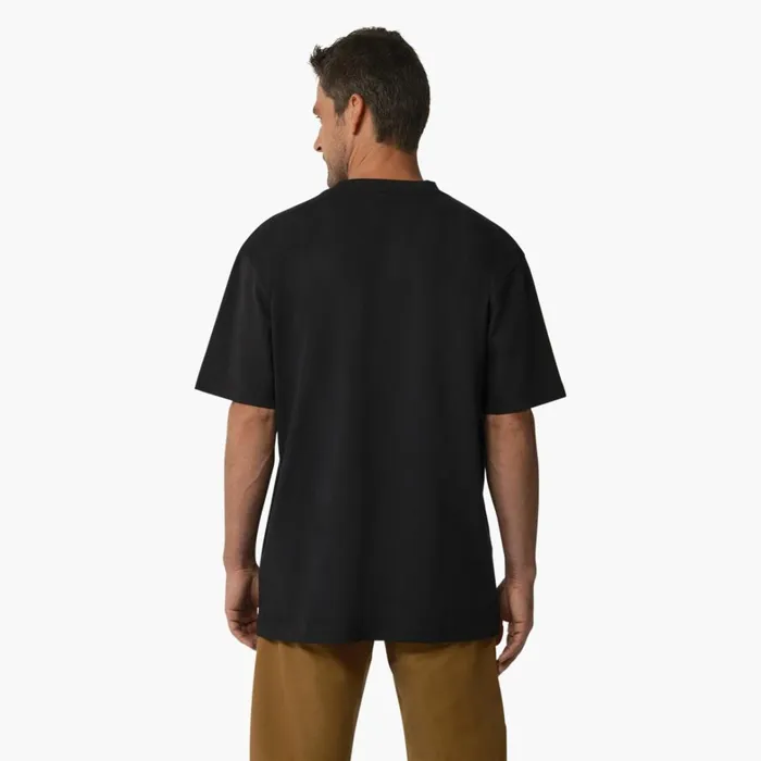 Dickies TShirts Short Sleeve Heavyweight Logo TShirt Black Black kbk 8211 Men Dickies TShirts Short Sleeve Heavyweight Logo TShirt Black Black kbk 8211 Men
