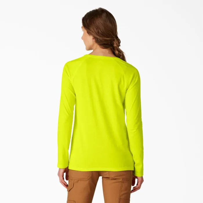 Dickies TShirts Women039s Cooling Long Sleeve Pocket TShirt Bright Yellow Bright Yellow bwd 8211 Women Dickies TShirts Women039s Cooling Long Sleeve Pocket TShirt Bright Yellow Bright Yellow bwd 8211 Women
