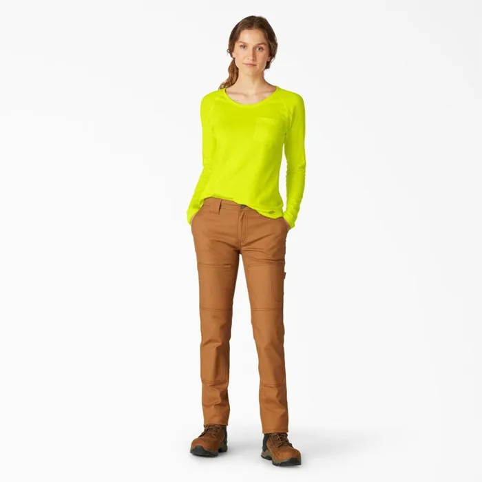 Dickies TShirts Women039s Cooling Long Sleeve Pocket TShirt Bright Yellow Bright Yellow bwd 8211 Women Dickies TShirts Women039s Cooling Long Sleeve Pocket TShirt Bright Yellow Bright Yellow bwd 8211 Women