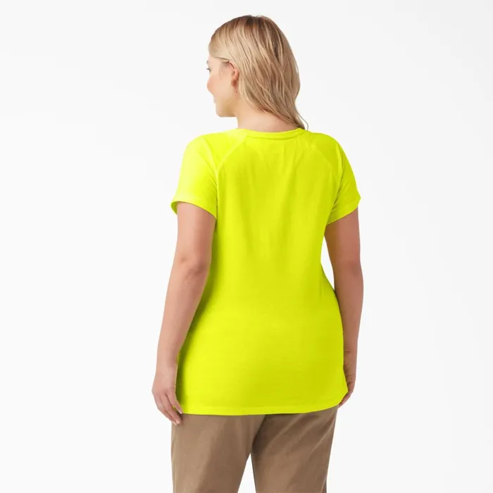 Dickies TShirts Women039s Plus Cooling Short Sleeve Pocket TShirt Bright Yellow Bright Yellow bwd 8211 Women Dickies TShirts Women039s Plus Cooling Short Sleeve Pocket TShirt Bright Yellow Bright Yellow bwd 8211 Women