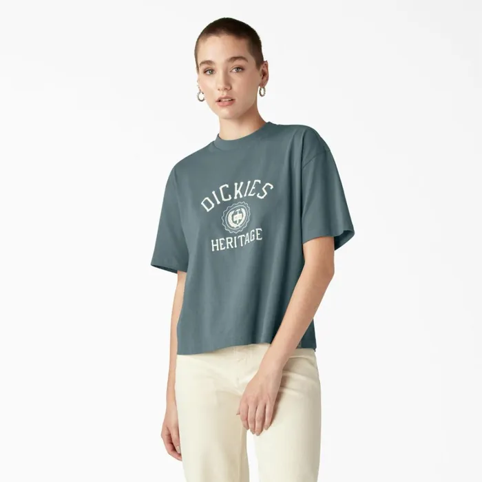 Dickies TShirts Womens Oxford Graphic TShirt Smoke Blue Smoke Blue bm 8211 Women Dickies TShirts Womens Oxford Graphic TShirt Smoke Blue Smoke Blue bm 8211 Women