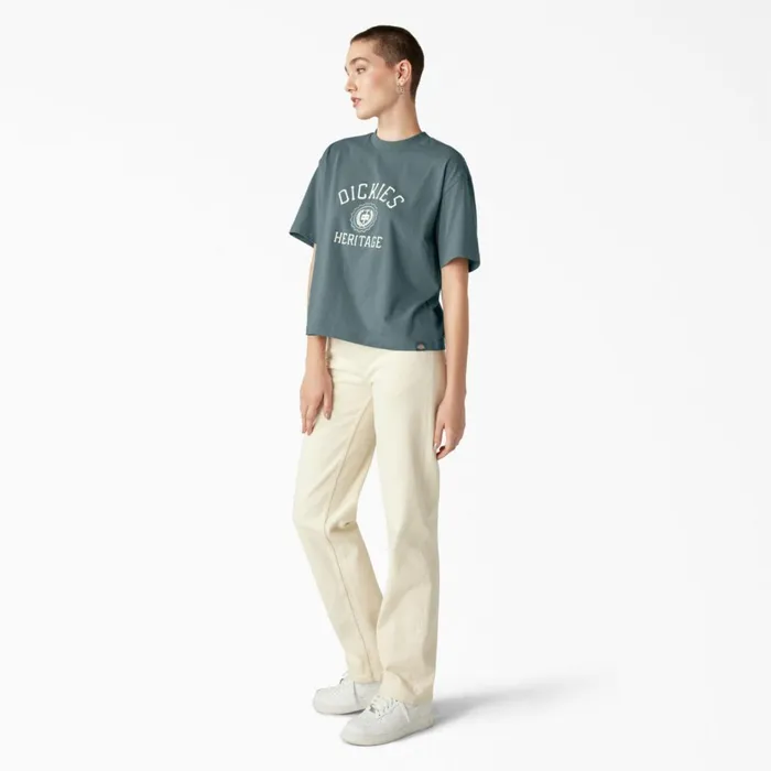 Dickies TShirts Womens Oxford Graphic TShirt Smoke Blue Smoke Blue bm 8211 Women Dickies TShirts Womens Oxford Graphic TShirt Smoke Blue Smoke Blue bm 8211 Women