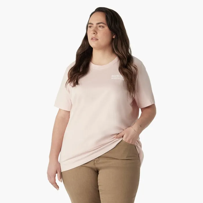 Dickies Tops Women039s Plus Heavyweight Workwear Graphic TShirt Lotus Pink Lotus Pink lo2 8211 Women Dickies Tops Women039s Plus Heavyweight Workwear Graphic TShirt Lotus Pink Lotus Pink lo2 8211 Women