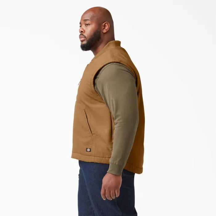 Dickies Vests High Pile Fleece Lined Duck Vest Rinsed Brown Duck Rinsed Brown Duck rbd 8211 Men Dickies Vests High Pile Fleece Lined Duck Vest Rinsed Brown Duck Rinsed Brown Duck rbd 8211 Men
