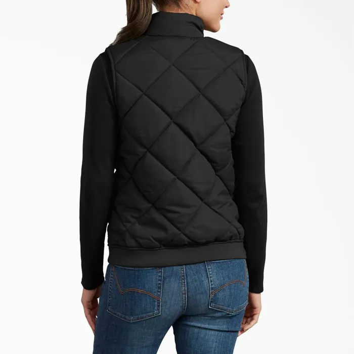 Dickies Vests Women039s Quilted Vest Black Black bk 8211 Women Dickies Vests Women039s Quilted Vest Black Black bk 8211 Women