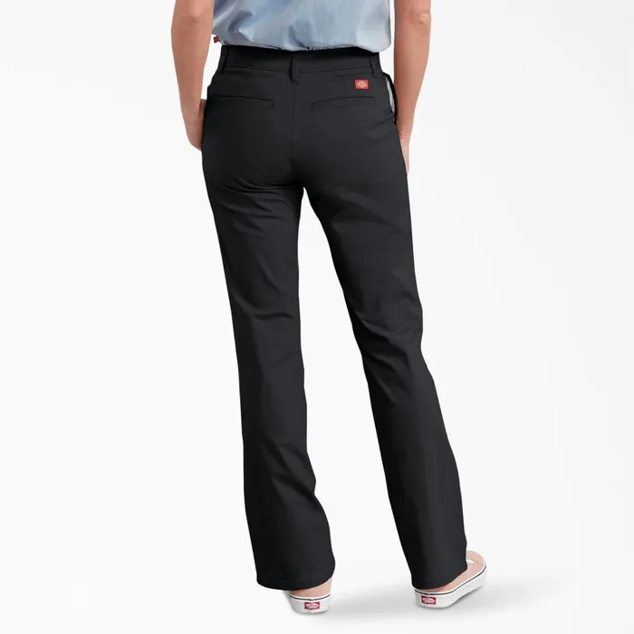 Dickies Work Pants Women039s FLEX Slim Fit Bootcut Pants Black Black bk 8211 Women Dickies Work Pants Women039s FLEX Slim Fit Bootcut Pants Black Black bk 8211 Women