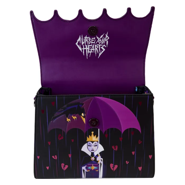 Disney Villains Curse Your Hearts Crossbody Bag Unisex Loungefly Crossbody Bags Disney Villains Curse Your Hearts Crossbody Bag Unisex Loungefly Crossbody Bags
