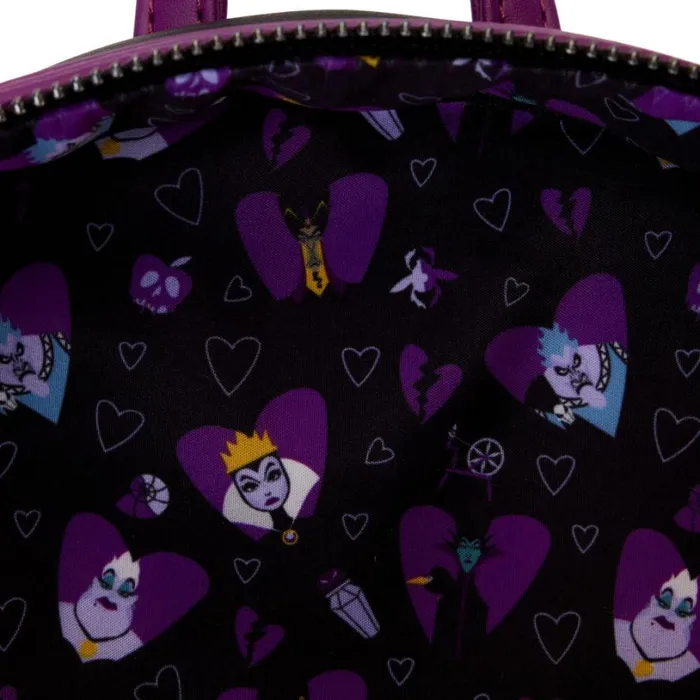 Disney Villains Curse Your Hearts Mini Backpack Unisex Loungefly Backpacks Disney Villains Curse Your Hearts Mini Backpack Unisex Loungefly Backpacks