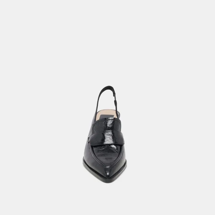 Dolce Vita Adele Heels Midnight Crinkle Patent Leather Women Heels