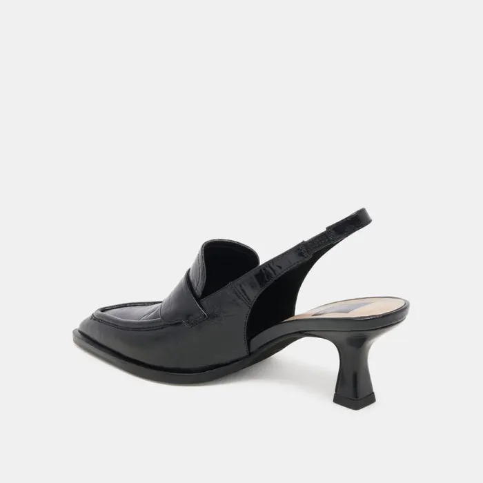 Dolce Vita Adele Heels Midnight Crinkle Patent Leather Women Heels