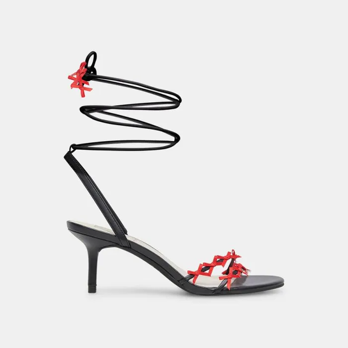 Dolce Vita Amelie Heels Black Multi Stella Women Sandals