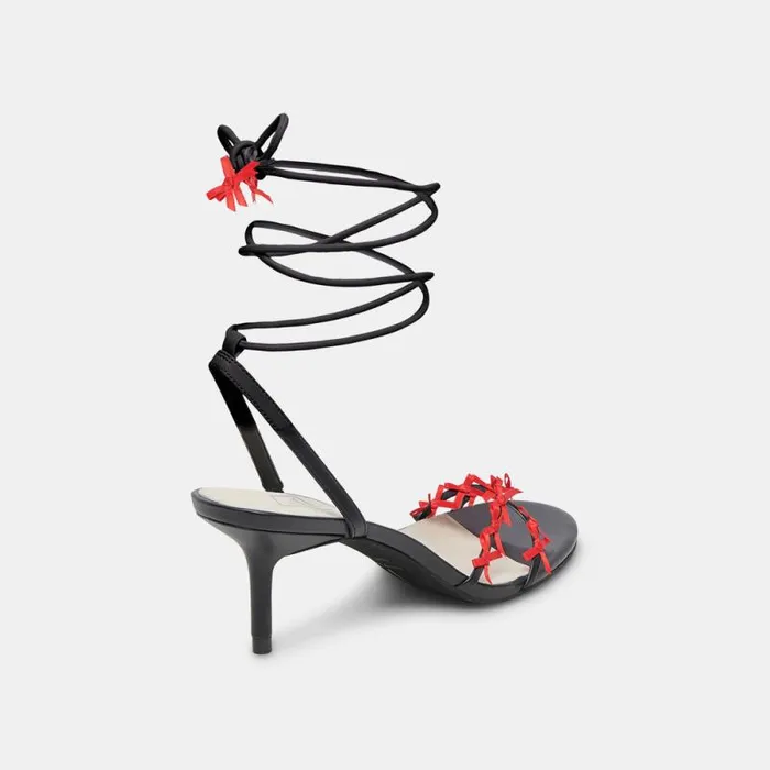 Dolce Vita Amelie Heels Black Multi Stella Women Sandals