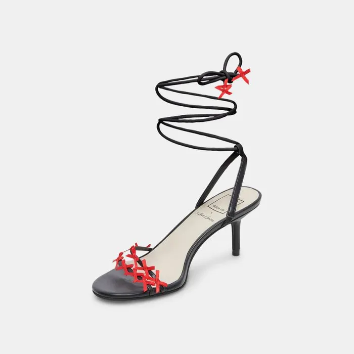 Dolce Vita Amelie Heels Black Multi Stella Women Sandals
