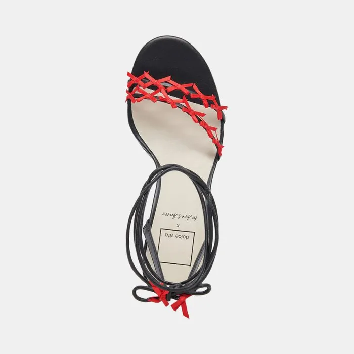 Dolce Vita Amelie Heels Black Multi Stella Women Sandals