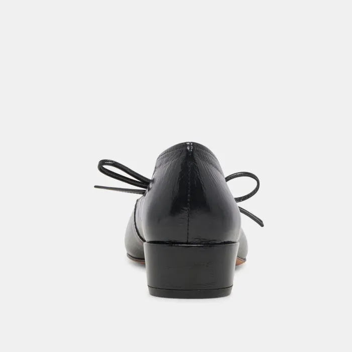 Dolce Vita Ardien Heels Midnight Crinkle Patent Women Flats and Loafers