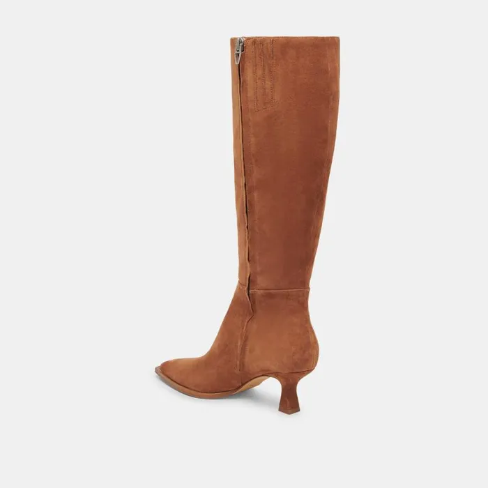 Dolce Vita Auggie Boots Brown Suede Women Boots and Booties