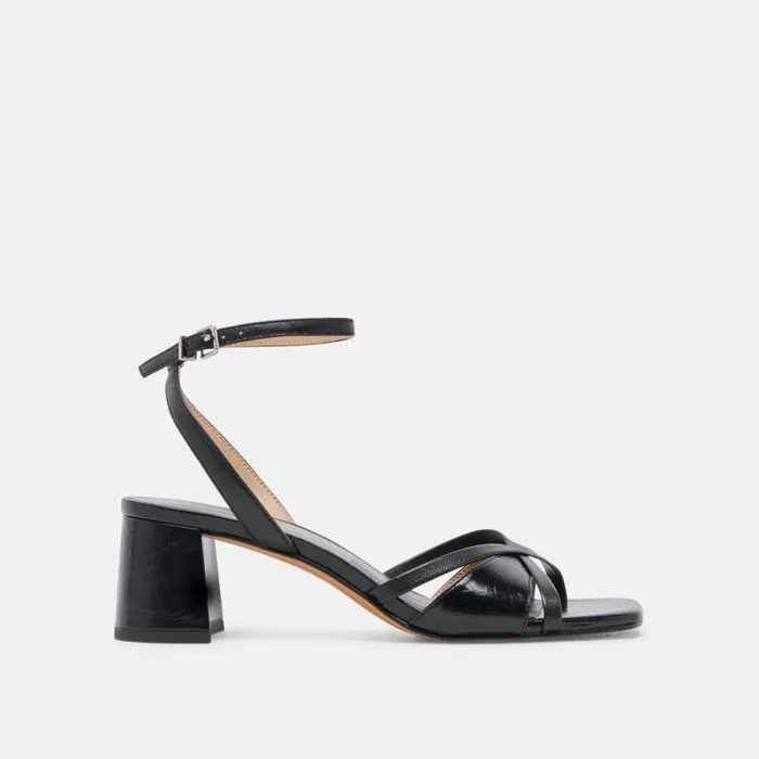 Dolce Vita Blakly Heels Midnight Crinkle Patent Women Heels