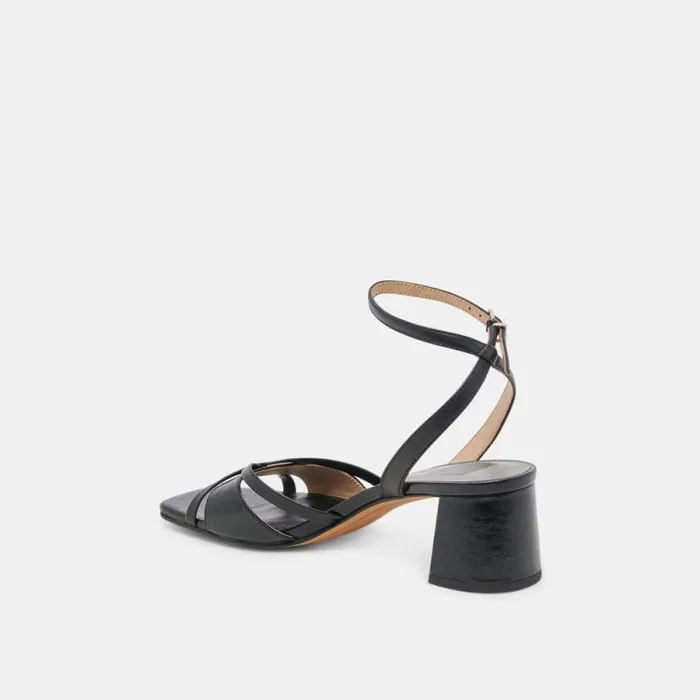 Dolce Vita Blakly Heels Midnight Crinkle Patent Women Heels