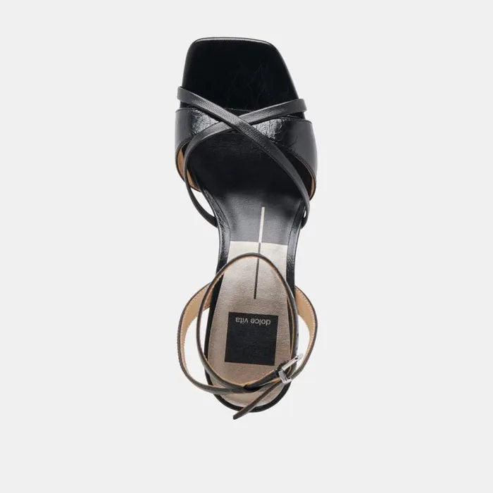 Dolce Vita Blakly Heels Midnight Crinkle Patent Women Heels
