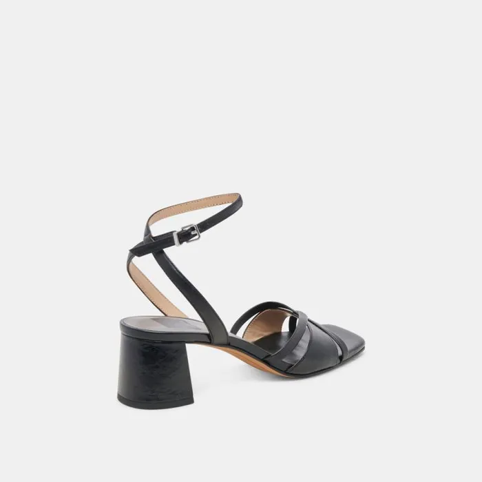 Dolce Vita Blakly Heels Midnight Crinkle Patent Women Heels