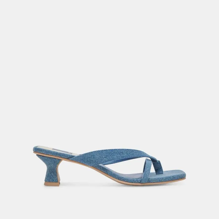 Dolce Vita Brevel Heels Blue Denim Women Heels
