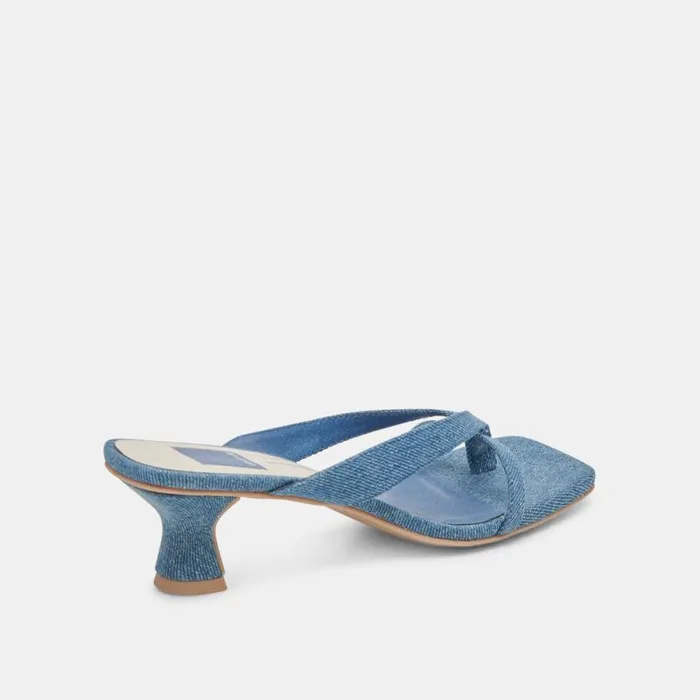 Dolce Vita Brevel Heels Blue Denim Women Heels