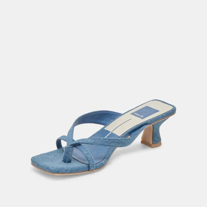 Dolce Vita Brevel Heels Blue Denim Women Heels