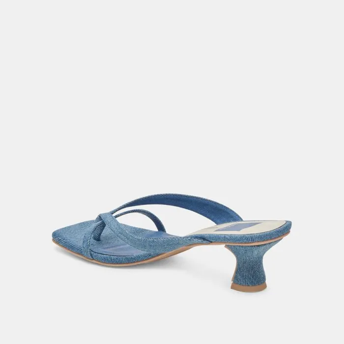 Dolce Vita Brevel Heels Blue Denim Women Heels