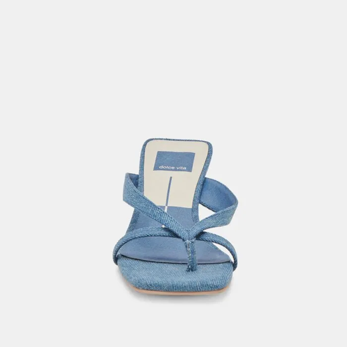 Dolce Vita Brevel Heels Blue Denim Women Heels
