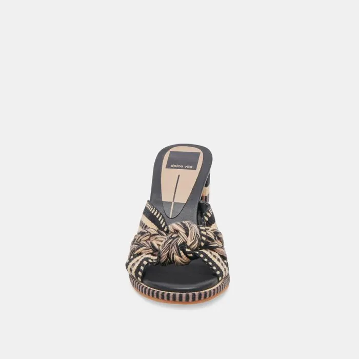 Dolce Vita Brilah Heels Black Multi Woven Women Heels